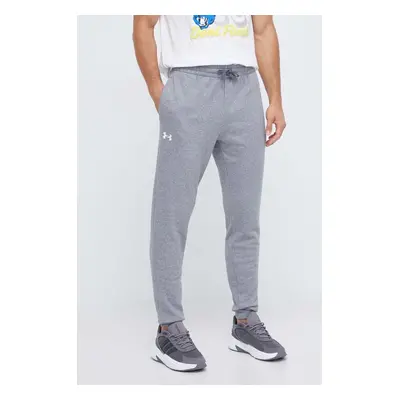 Tepláky Under Armour šedá barva, hladké, 1379774