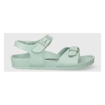 Dětské sandály Birkenstock Rio EVA Kids tyrkysová barva