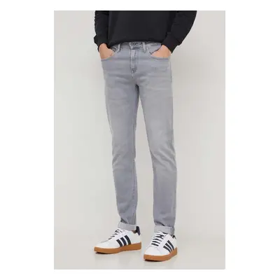 Džíny Pepe Jeans SLIM JEANS pánské, šedá barva, PM207388UH0