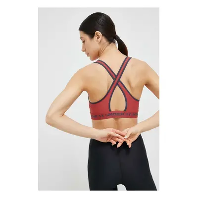 Sportovní podprsenka Under Armour Crossback červená barva, 1361034