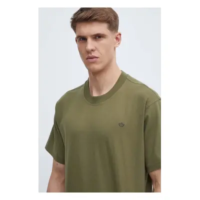 Bavlněné tričko adidas Originals zelená barva, IP2771