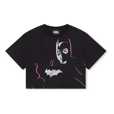 Dětské bavlněné tričko Dkny x DC Comics černá barva