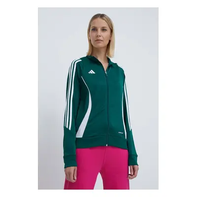 Tréninková mikina adidas Performance Tiro 24 zelená barva, s aplikací, IR9499