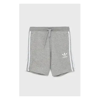 Dětské kraťasy adidas Originals H32343 šedá barva, melanžové