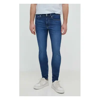 Džíny Calvin Klein Jeans pánské, tmavomodrá barva, J30J324849