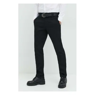 Kalhoty Dickies pánské, černá barva, přiléhavé, DK0A4XK8BLK1-BLACK