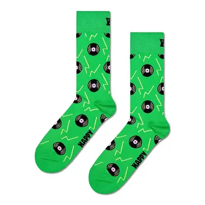 Ponožky Happy Socks Vinyl Green Sock zelená barva