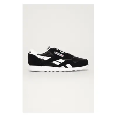 Boty Reebok černá barva, na plochém podpatku, FV4506-BLK/WHT