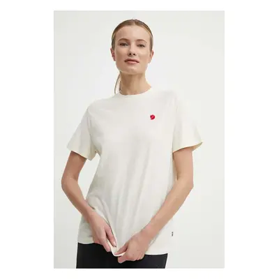 Tričko Fjallraven Hemp Blend T-shirt béžová barva, F14600163