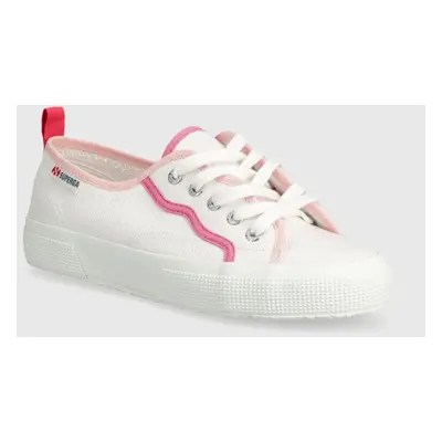 Tenisky Superga 2750 CURLY BINDINGS dámské, bílá barva, S8138NW