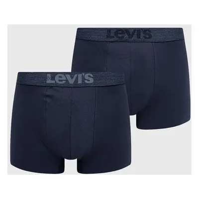 Boxerky Levi's (2-pack) tmavomodrá barva