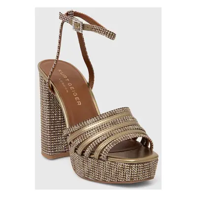 Sandály Kurt Geiger London Pierra Platform Sandal zlatá barva, 8882268619