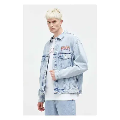 Džínová bunda Tommy Jeans pánská, přechodná, oversize