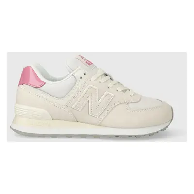 Sneakers boty New Balance 574 béžová barva, WL5742BA