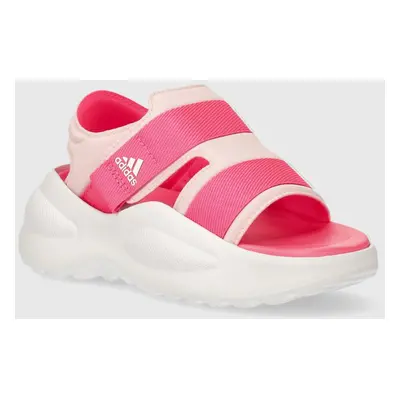 Dětské sandály adidas MEHANA SANDAL KIDS růžová barva