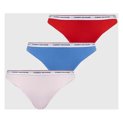 Kalhotky Tommy Hilfiger 3-pack červená barva, UW0UW04895