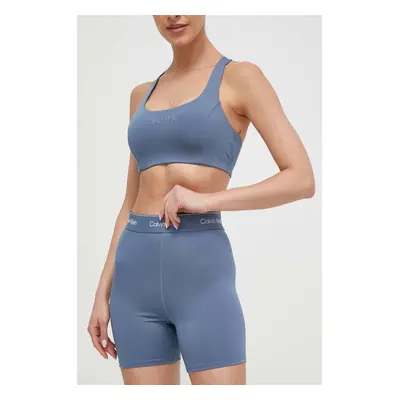 Tréninkové šortky Calvin Klein Performance s potiskem, high waist