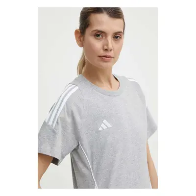 Tričko adidas Performance Tiro24 šedá barva, IR9355