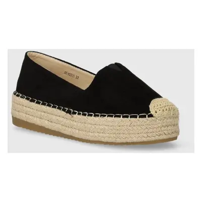 Espadrilky Answear Lab černá barva, na platformě