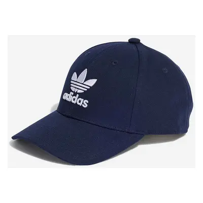 Bavlněná baseballová čepice adidas Originals tmavomodrá barva, IB9967-navy