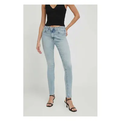 Džíny Pepe Jeans SKINNY JEANS HW dámské, PL204584MI8