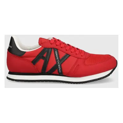 Sneakers boty Armani Exchange červená barva, XUX017 XCC68 K667