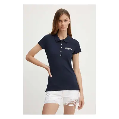 Polo tričko Tommy Hilfiger tmavomodrá barva, WW0WW41895