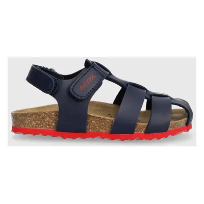 Dětské sandály Geox SANDAL CHALKI tmavomodrá barva