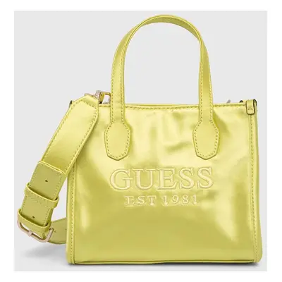 Kabelka Guess SILVANA zelená barva, HWST86 65770