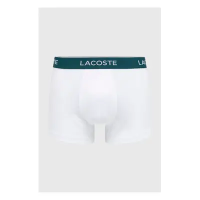 Boxerky Lacoste (3-pak) pánské, bílá barva, 5H3389-NUA