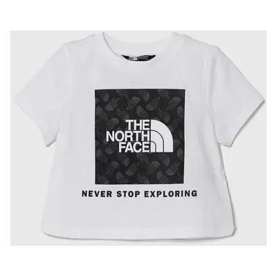 Dětské bavlněné tričko The North Face LIFESTYLE GRAPHIC TEE bílá barva, s potiskem