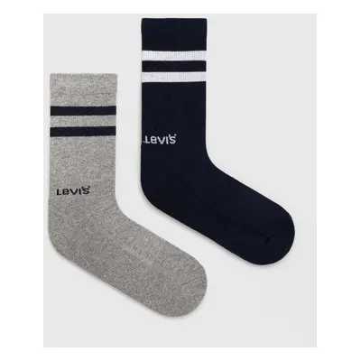 Ponožky Levi's 2-pack tmavomodrá barva