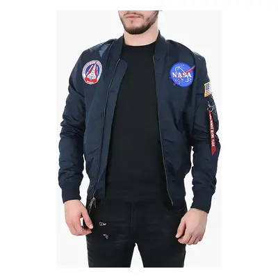 Oboustranná bomber bunda Alpha Industries MA-1 TT NASA Reviersible II 186101 07 pánská, tmavomod