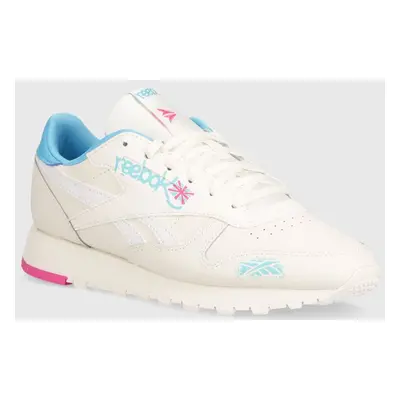 Kožené sneakers boty Reebok Classic Classic Leather béžová barva, 100074620