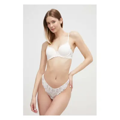 Podprsenka women'secret FEMININE MICRO bílá barva, 3547649.652.655