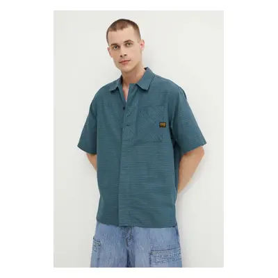 Lněná košile G-Star Raw relaxed, s klasickým límcem, D24299-D533