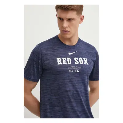 Tričko Nike Boston Red Sox tmavomodrá barva, s potiskem