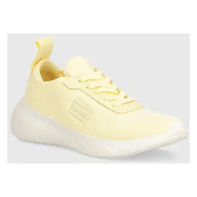 Sneakers boty Tommy Jeans TJW FLEXI RUNNER žlutá barva, EN0EN02489