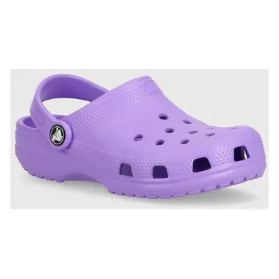 Dětské pantofle Crocs Classic Clog fialová barva