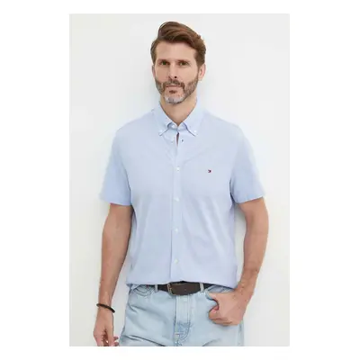 Bavlněná košile Tommy Hilfiger regular, s límečkem button-down, MW0MW30911