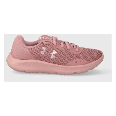 Běžecké boty Under Armour Charged Pursuit 3 růžová barva, 3024889