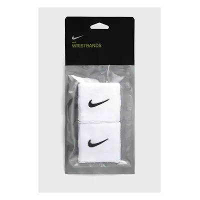 Pásek na zápěstí Nike bílá barva