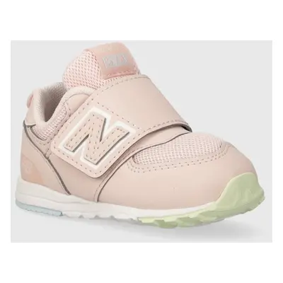 Dětské sneakers boty New Balance NW574MSE růžová barva