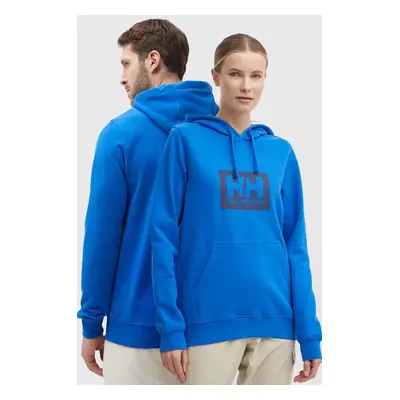 Bavlněná mikina Helly Hansen s kapucí, s potiskem, 53289