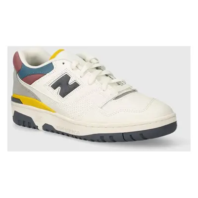 Kožené sneakers boty New Balance 550 bílá barva, BB550PGB