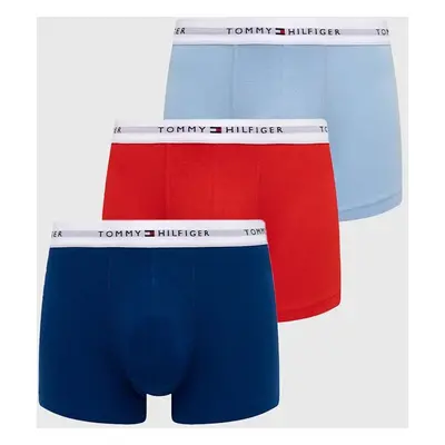 Boxerky Tommy Hilfiger 3-pack pánské, modrá barva, UM0UM02761