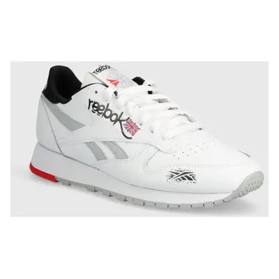 Kožené sneakers boty Reebok Classic Classic Leather bílá barva, 100075003