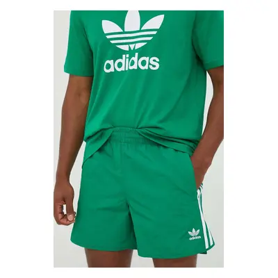 Kraťasy adidas Originals Adicolor Classics Sprinter Shorts pánské, zelená barva, IM4424