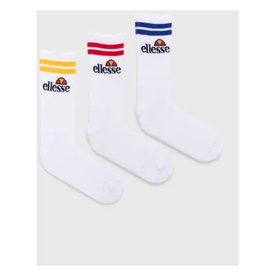 Ponožky Ellesse 3-pack bílá barva, SAAC1208