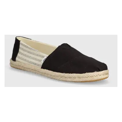 Espadrilky Toms Alpargata Rope černá barva, 10019904